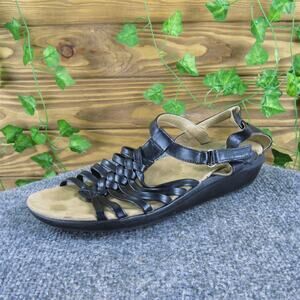 YUU‎ Women's Fatima Gladiator Black Synthetic Sz 9 Medium Gently Used 2025